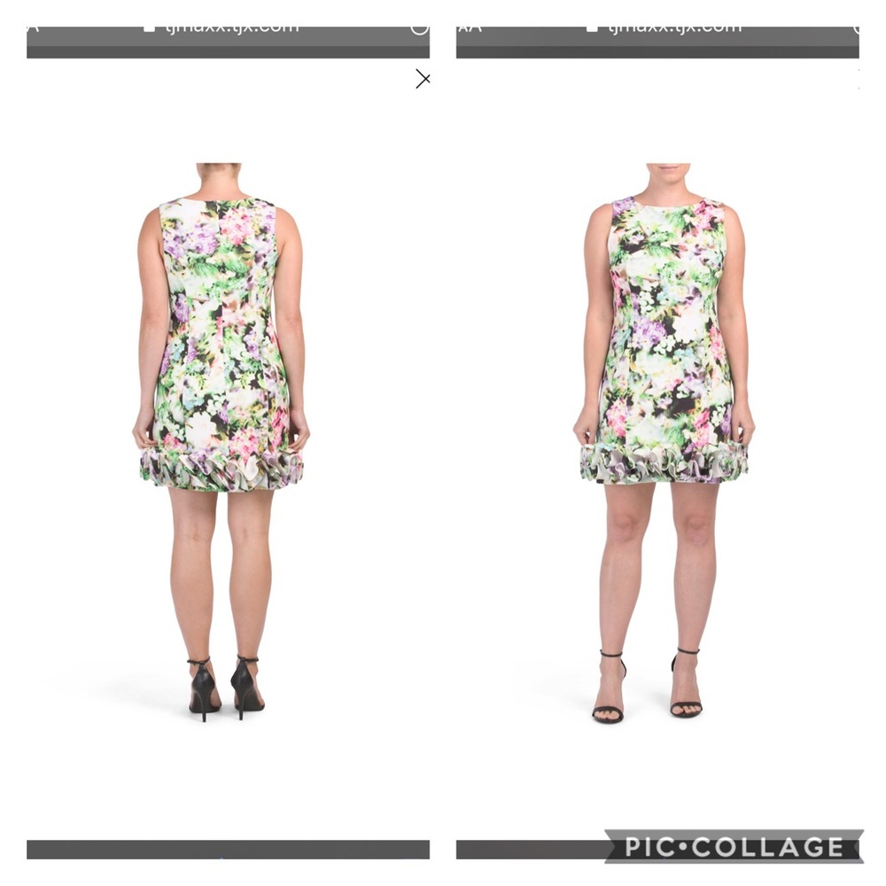 🌸Nicole Miller ruffle hem dress